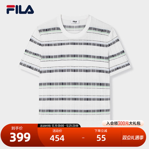 FILA斐乐女士短袖编织衫