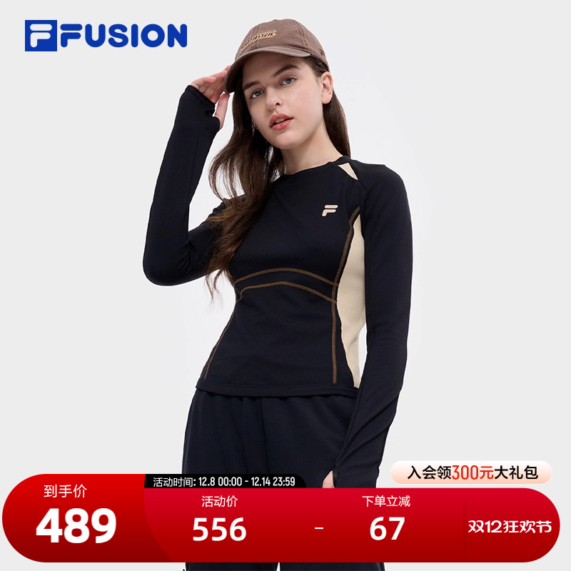 FILAFUSION斐乐女子长袖T
