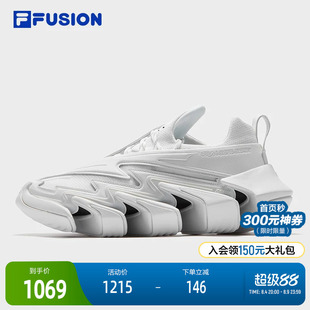 FILA FUSION斐乐潮牌SAWTOOTH未来潮鞋男2025秋新款锯齿鞋跑步鞋