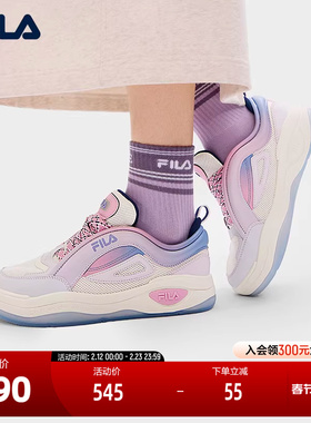 FILA 斐乐官方女鞋FILA MIX 2 PO复古板鞋2024秋新款舞动鞋运动鞋