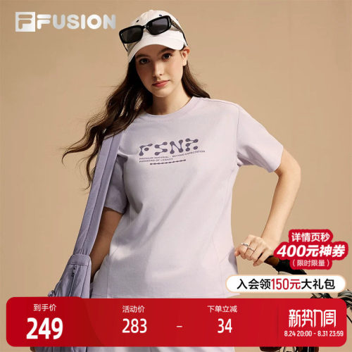 FILAFUSION斐乐女士针织短袖衫