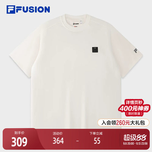 FILAFUSION斐乐男士针织短袖衫