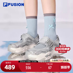 SANDAL凉鞋 BIANCO FUSION斐乐潮牌女鞋 新款 硬糖凉鞋 2025夏季 FILA