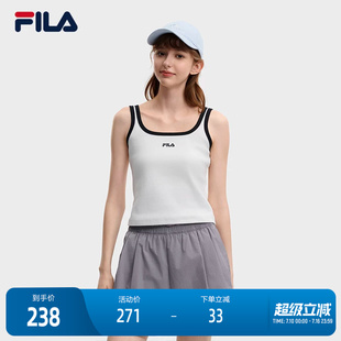 FILA 斐乐官方女子针织背心2026夏新款休闲百搭修身外穿吊带上衣