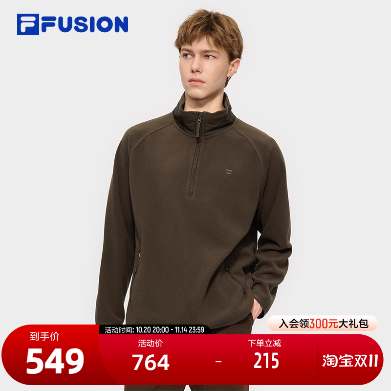 FILAFUSION斐乐男针织长袖上衣