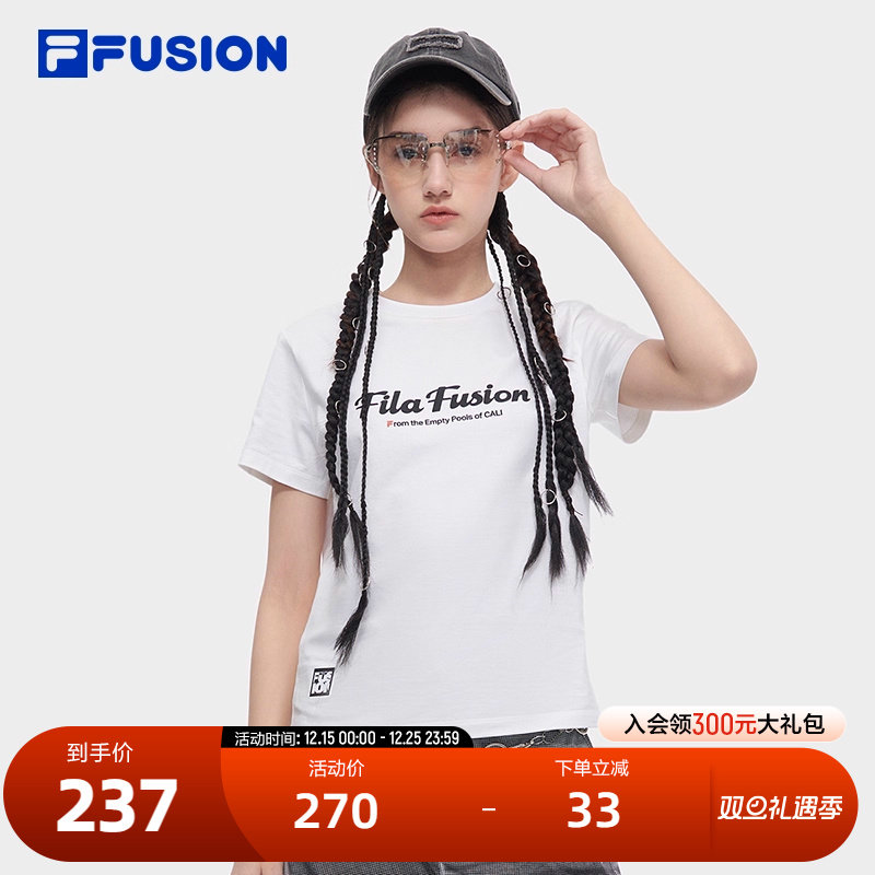 FILAFUSION斐乐女子短袖T