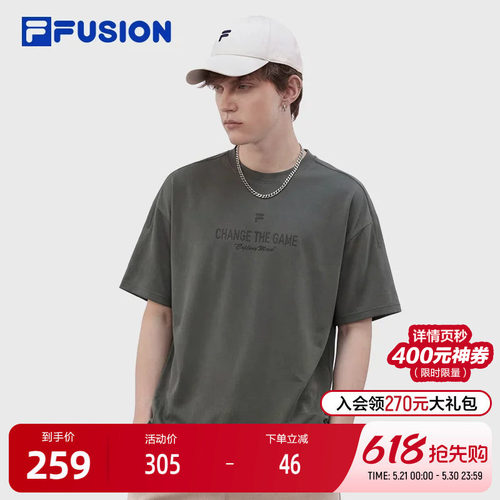 FILAFUSION斐乐情侣短袖T