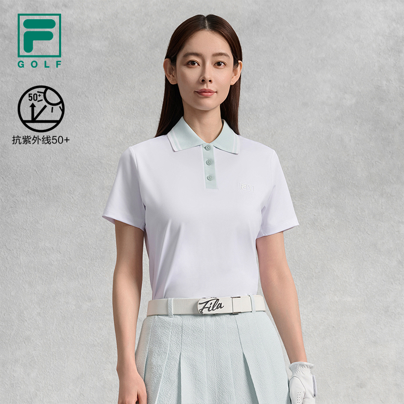 FILA斐乐针织短袖POLO衫