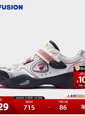 FILA FUSION斐乐潮牌WAVELET x DUCATI厚底潮鞋女2025夏款水滴鞋