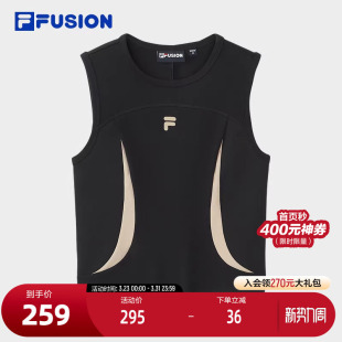 无袖 新款 上衣 FUSION斐乐潮牌女背心2025夏季 FILA