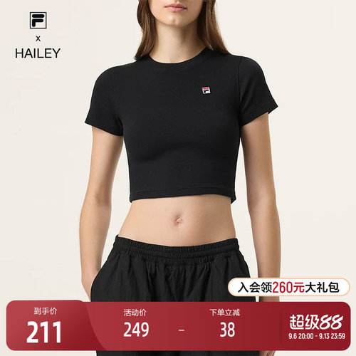 FILA斐乐女士运动短袖T
