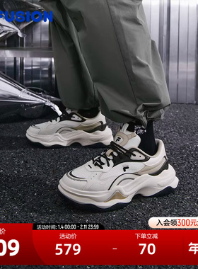 FILA FUSION斐乐潮牌BIANCO II女鞋休闲鞋春秋厚底鞋增高运动鞋