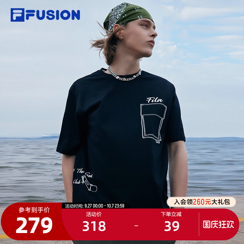 FILAFUSION斐乐男子休闲短袖T