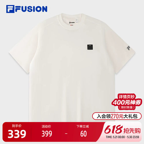 FILAFUSION斐乐男士针织短袖衫