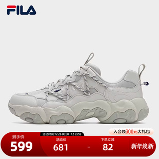 6复古运动鞋 FLUID 2025冬季 新款 FILA 猫爪6代休闲鞋 斐乐官方男鞋