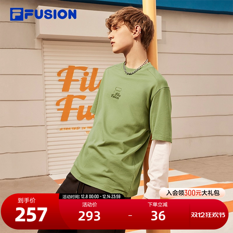 FILAFUSION斐乐男子短袖T