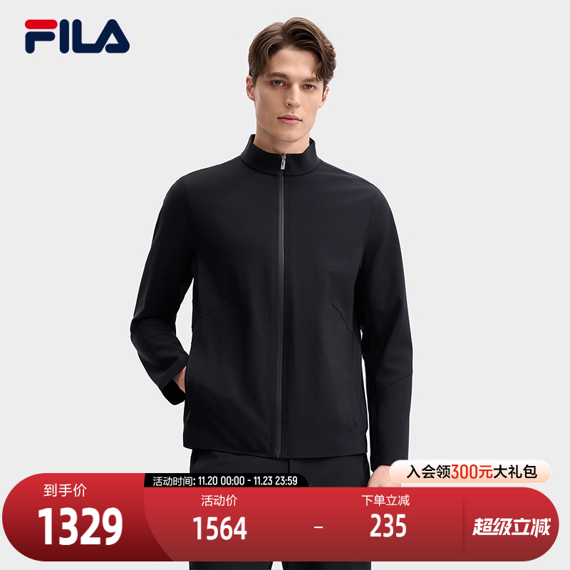 FILA斐乐男士针织长袖外套