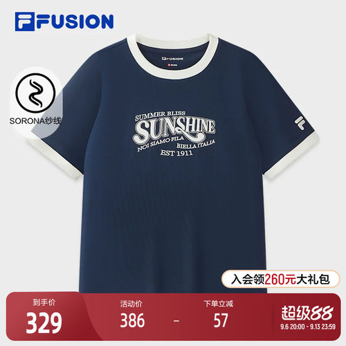 FILAFUSION斐乐女子短袖T