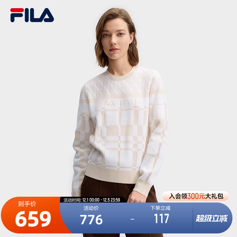 女士休闲编织衫FILA斐乐