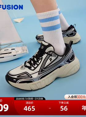 FILA FUSION斐乐潮牌男鞋CRED复古潮鞋2024夏季新款跑步鞋运动鞋