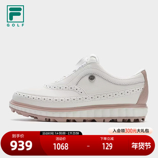 FILA 斐乐官方女鞋NOBLE软钉高球鞋2025春季新款尊尚综训鞋运动鞋