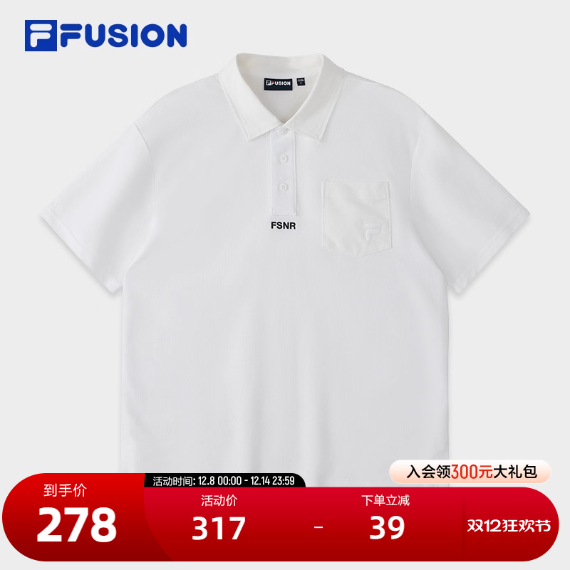 FILAFUSION斐乐男子短袖POLO