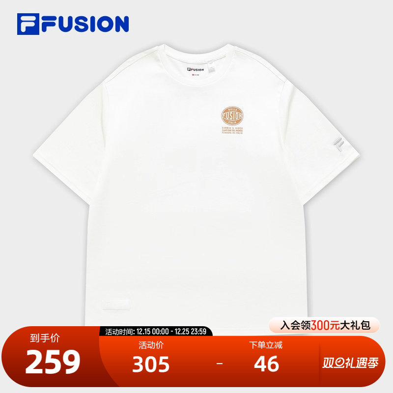 FILAFUSION斐乐男士针织短袖衫
