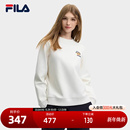 舒适小熊针织长袖 时尚 上衣 斐乐官方女子套头卫衣2024冬新款 FILA