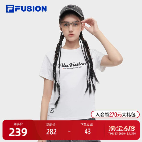 FILAFUSION斐乐女子短袖T