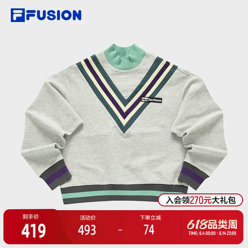 FILAFUSION斐乐女子套头卫衣