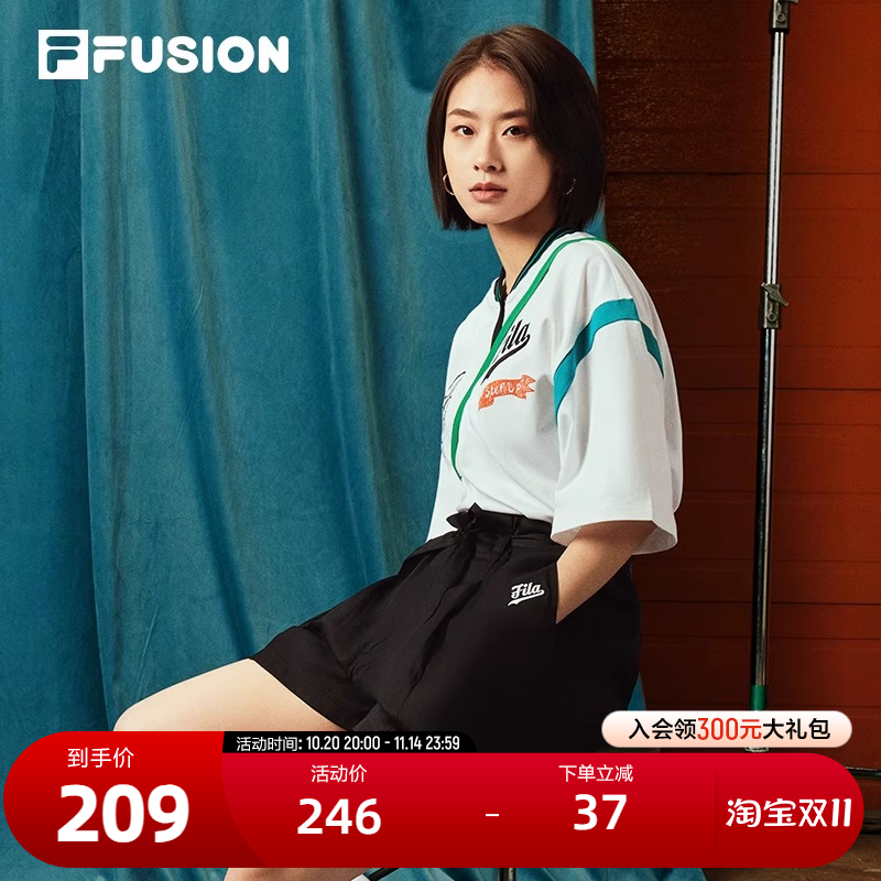 FILAFUSION斐乐女子短袖POLO