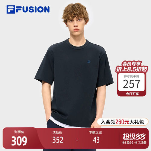 FILAFUSION斐乐男子短袖T