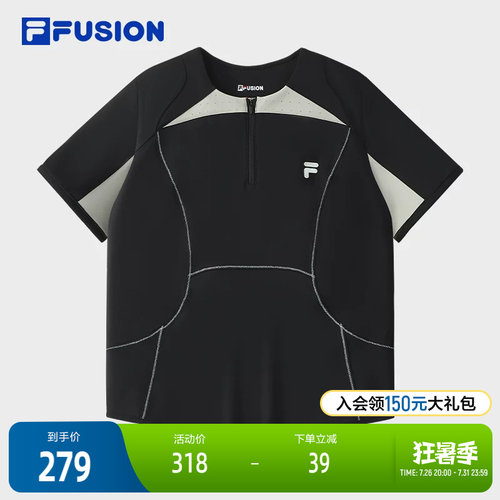 FILAFUSION斐乐女士针织短袖衫