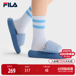FILA 斐乐官方女鞋DONUT 1S摩登拖鞋2025夏季新款甜甜圈1S休闲鞋