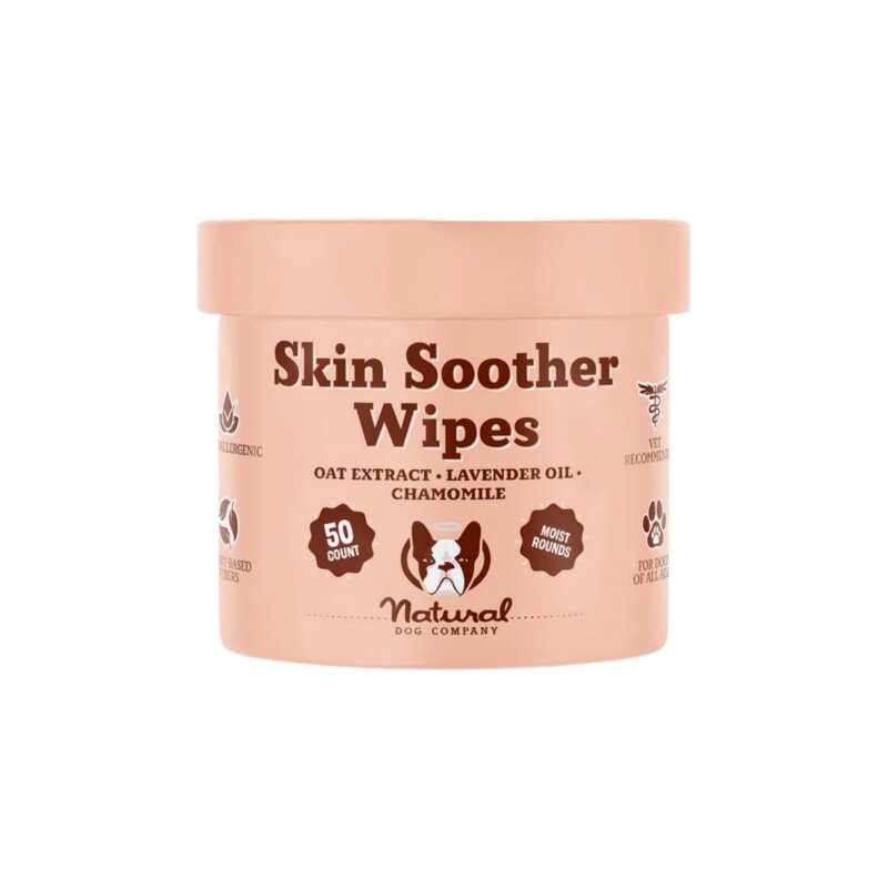 美国Natural Dog Company Skin Soother狗舒缓湿巾修护热疹伤口图片