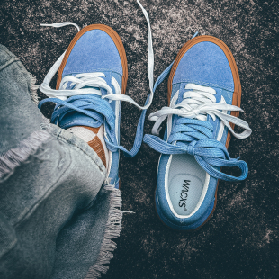 Old 板鞋 Skool时尚 复古低帮滑板鞋 百搭生胶底美式 奶油兰Premium