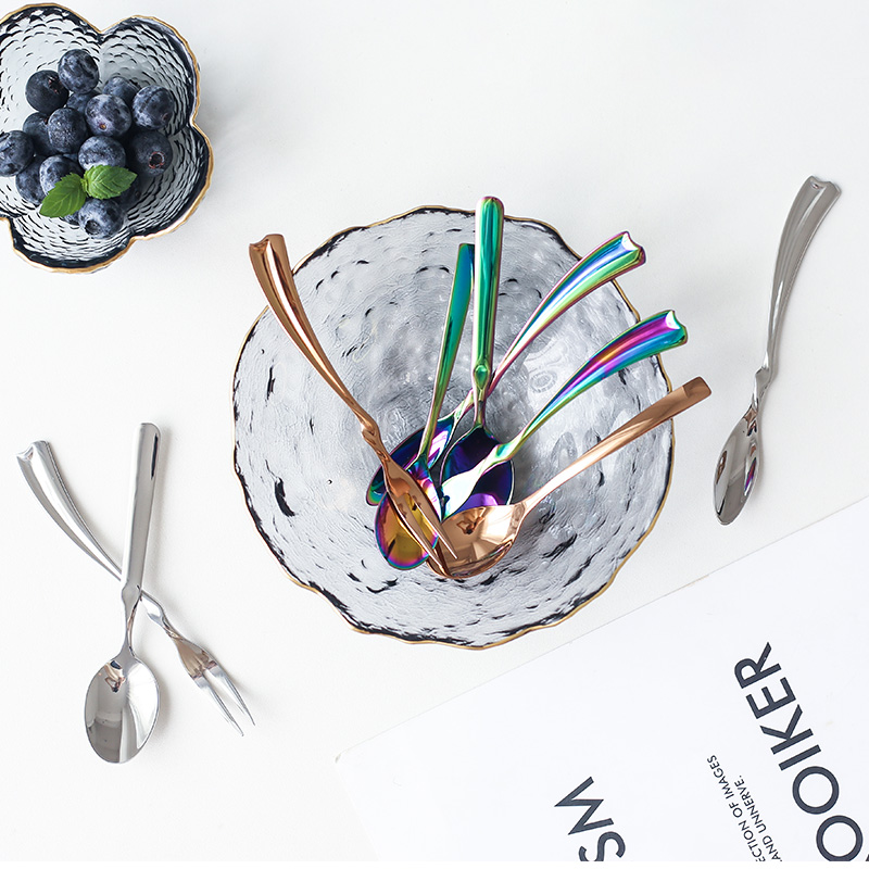 Household Titanium 304 Stainless steel coffee stir Spoon Tsp Spices spoon originality Ice scoop A snack fruit Fork spoonin the Tableware , Coffee , Coffee spoon  category - from Buy2taobao.com to provide professional Taobao agent buy service