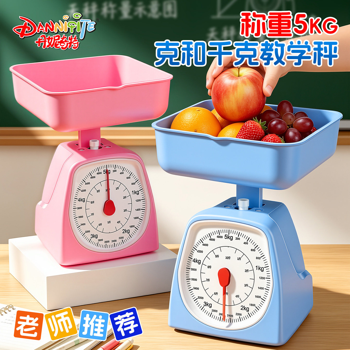 天平秤教具小学生二三年级儿童早教数学科学实验托盘平衡砝码套装