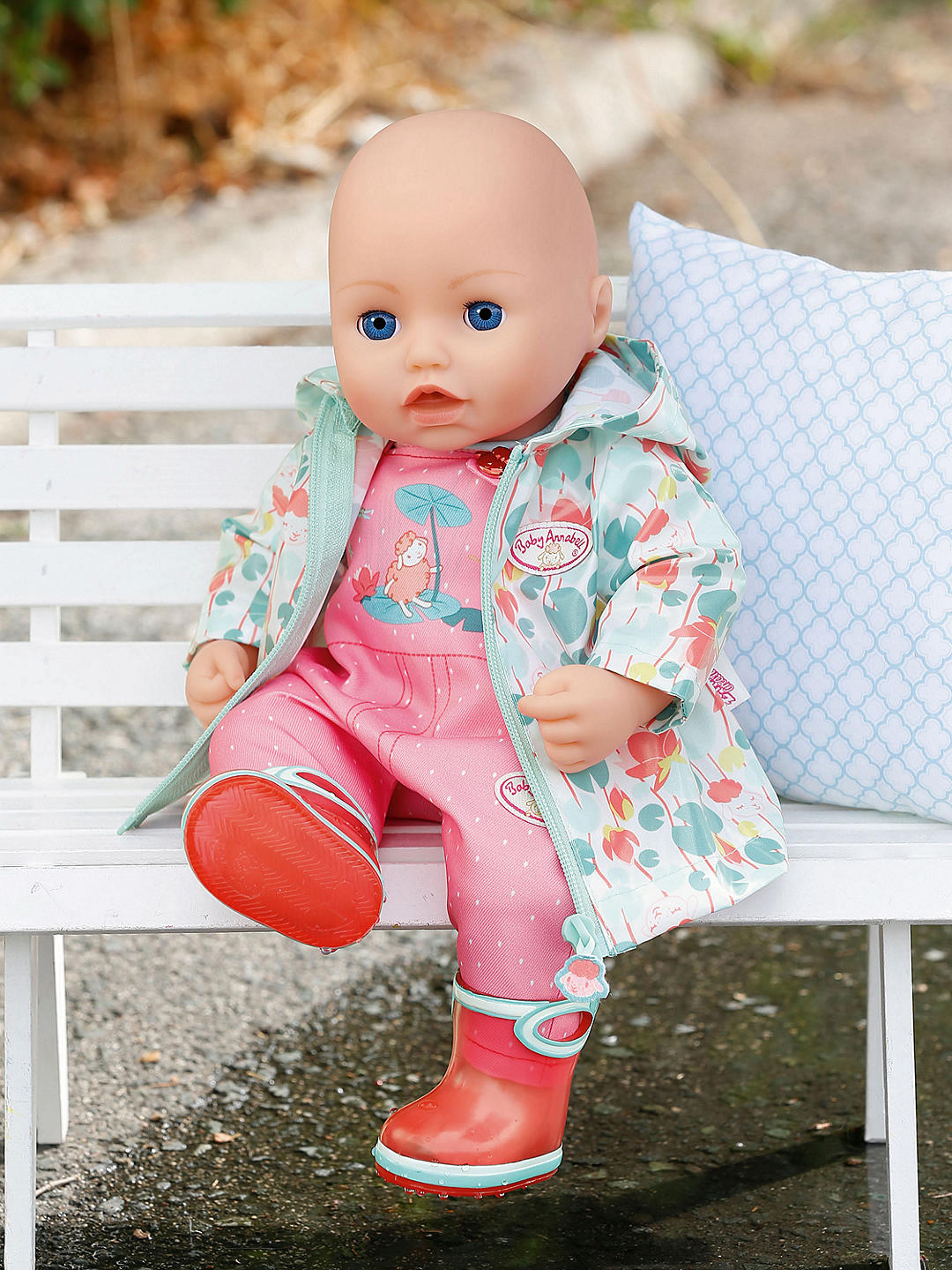 夏芙baby annabell邦邦安娜仿真娃娃43cm配件雨衣雨鞋靴子背带裤