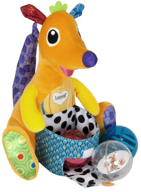Lamaze Jumping Joey 美国拉玛泽袋鼠妈妈育儿袋毛绒安抚玩偶响纸