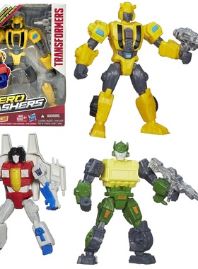 Transformers变形金刚Hero Mashers大黄蜂红蜘蛛汽车人偶拼装积木