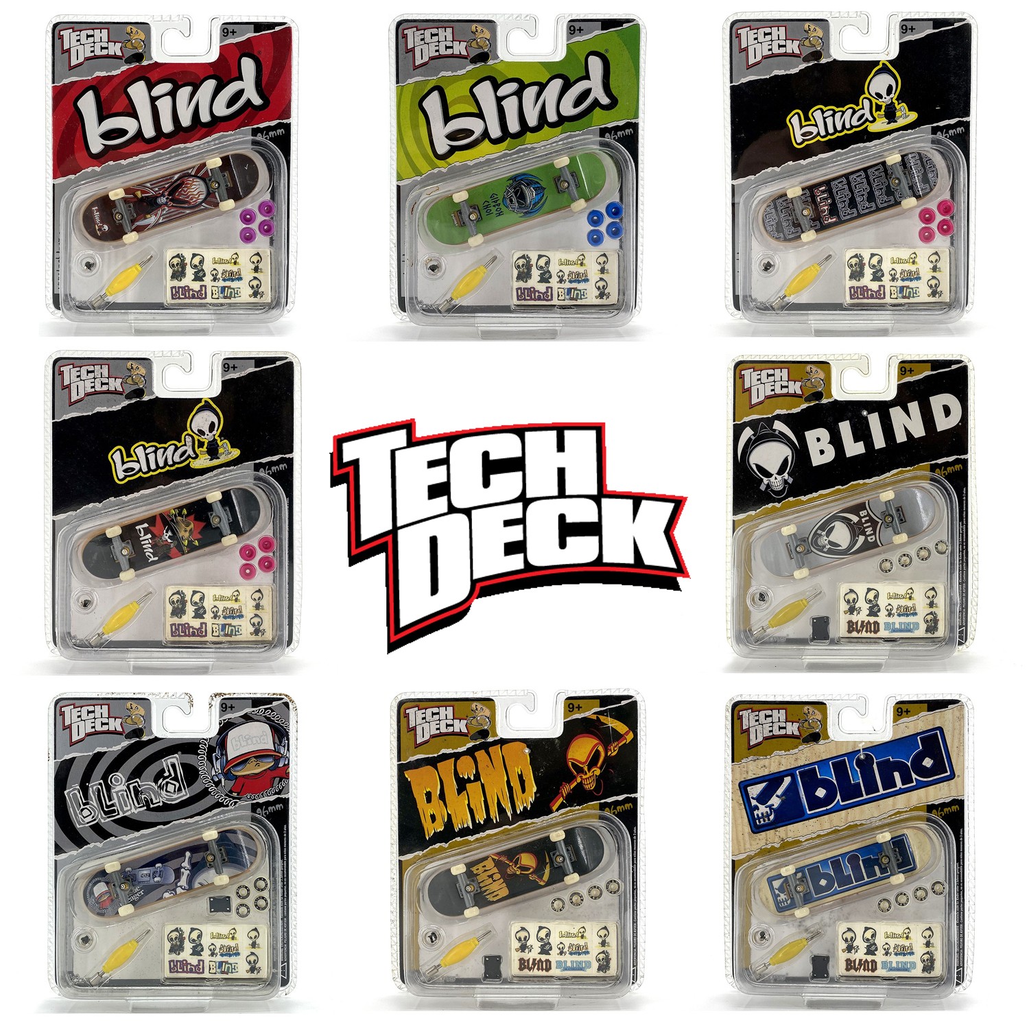 Tech Deck Blind fingerboard欧美经典指尖手指滑板技巧炫酷玩具