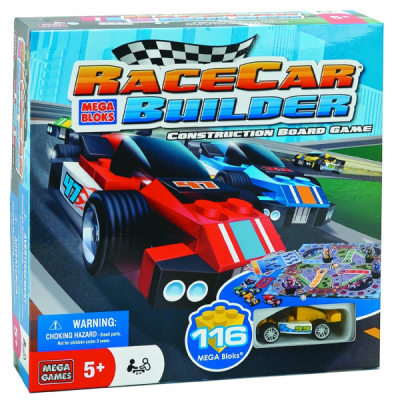 Mega Bloks Race Car Builder 小颗粒积木赛车跑道场景桌面游戏