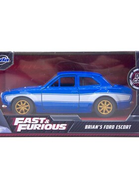 Jada Brian's Ford Escort 速度与激情福特轿车合金跑车模型1:32