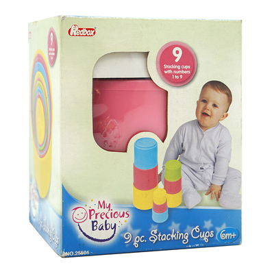 Redbox stacking cups叠叠杯彩虹塔婴幼儿早教益智套杯叠叠乐玩具