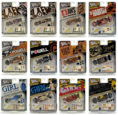 Tech Deck Fingerboard 世嘉迷你手指滑板合金支架带贴纸配件工具