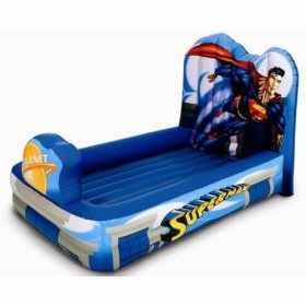 美国SUPERMAN 超人游戏乐园儿童卡通充气床小型睡床套装