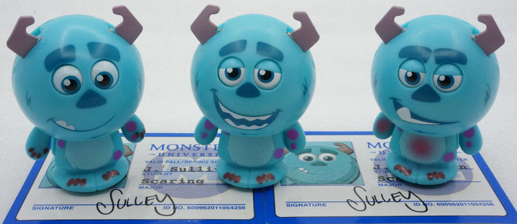 DISNEY Monsters 怪兽大学毛怪苏利文人偶弹跳变形爆丸球SULLEY
