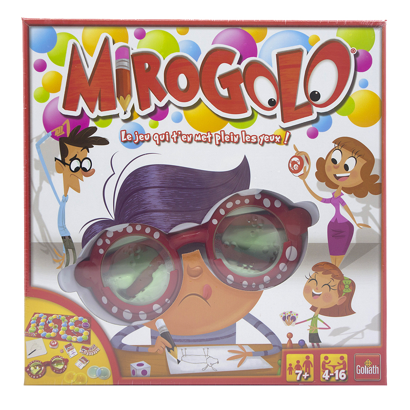 Goliath Mirogolo儿童万花筒眼镜比划飞行棋亲子互动桌面游戏玩具