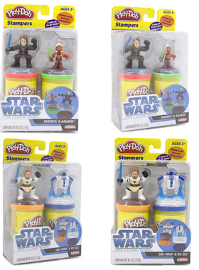 孩之宝培乐多Play-Doh彩泥Start wars星球大战人物印章stampers